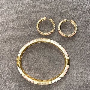 Bracelet with matching earrings